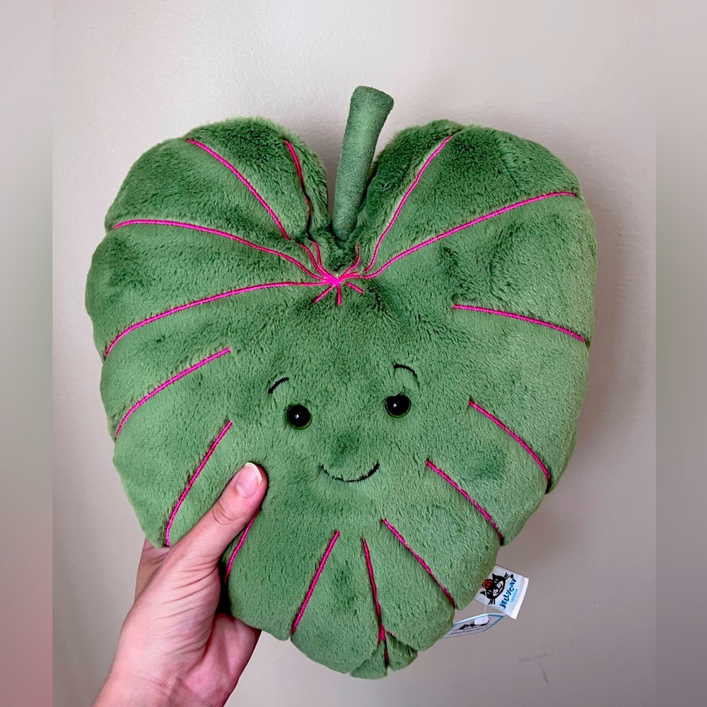 Pink angel leaf jellycat